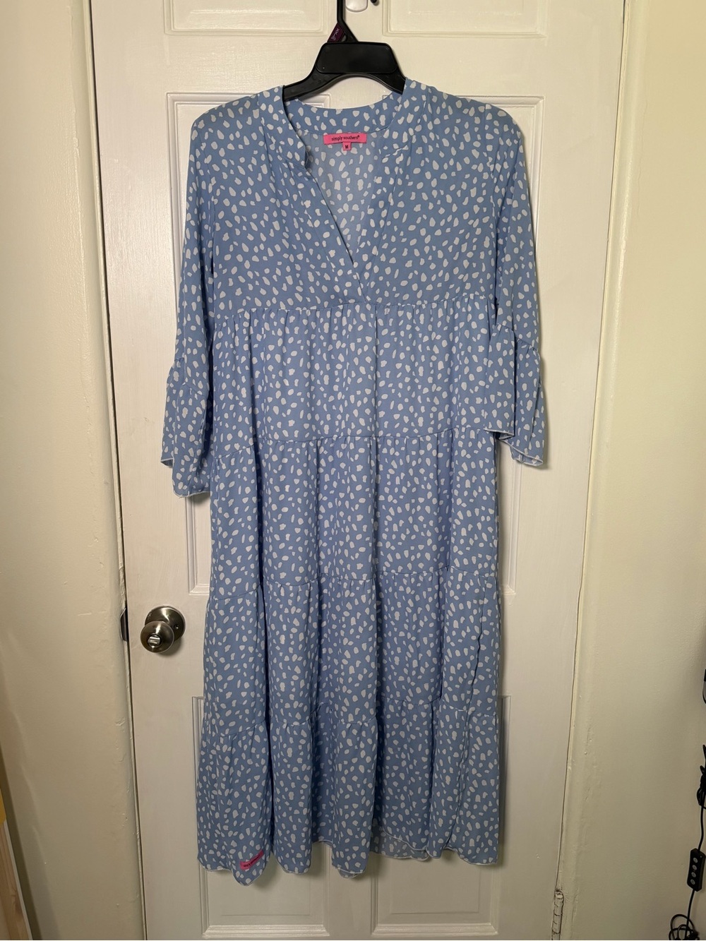 Simply Southern Light Blue Printed Maxi Dress